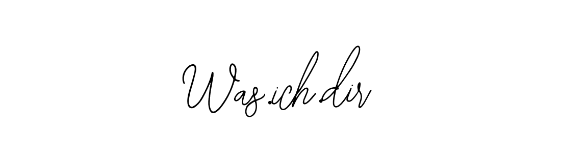How to make Was.ich.dir name signature. Use Bearetta-2O07w style for creating short signs online. This is the latest handwritten sign. Was.ich.dir signature style 12 images and pictures png
