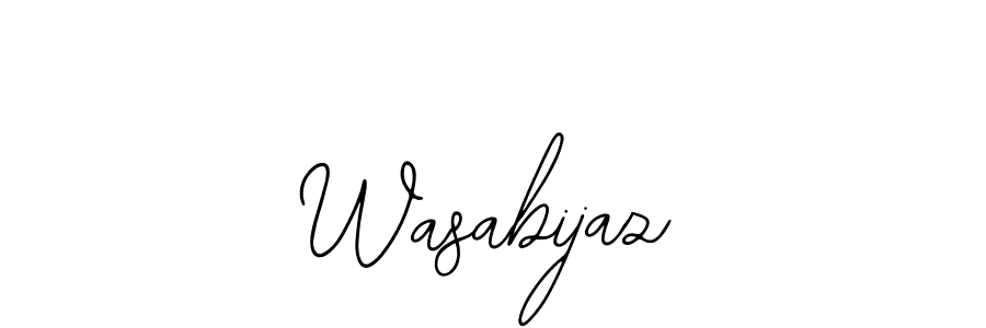 Use a signature maker to create a handwritten signature online. With this signature software, you can design (Bearetta-2O07w) your own signature for name Wasabijaz. Wasabijaz signature style 12 images and pictures png