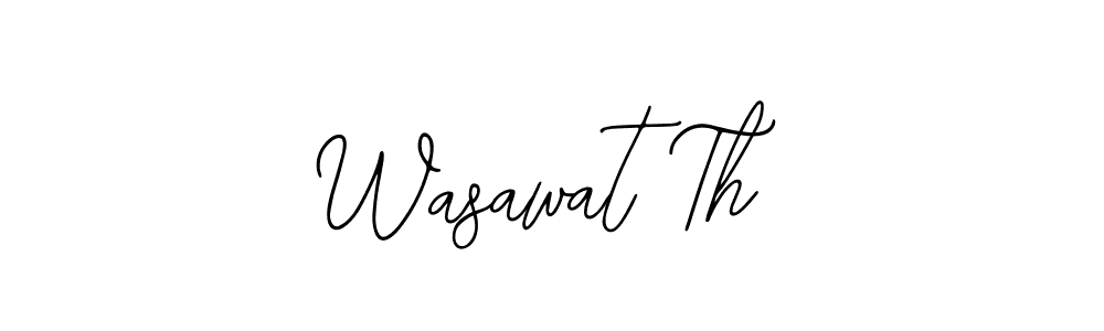 Design your own signature with our free online signature maker. With this signature software, you can create a handwritten (Bearetta-2O07w) signature for name Wasawat Th. Wasawat Th signature style 12 images and pictures png