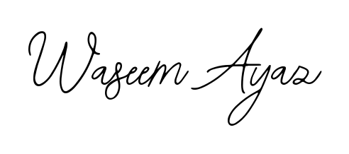 Get an exclusive digital autograph for Waseem Ayaz. The Bearetta-2O07w typeface captures the charm of real penmanship on paper. Waseem Ayaz signature style 12 images and pictures png