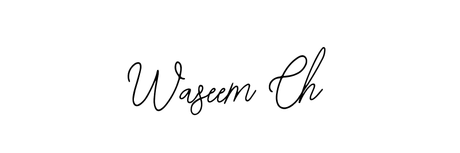The best way (Bearetta-2O07w) to make a short signature is to pick only two or three words in your name. The name Waseem Ch include a total of six letters. For converting this name. Waseem Ch signature style 12 images and pictures png