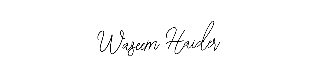 Create a beautiful signature design for name Waseem Haider. With this signature (Bearetta-2O07w) fonts, you can make a handwritten signature for free. Waseem Haider signature style 12 images and pictures png