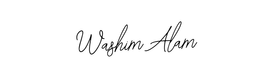 You should practise on your own different ways (Bearetta-2O07w) to write your name (Washim Alam) in signature. don't let someone else do it for you. Washim Alam signature style 12 images and pictures png