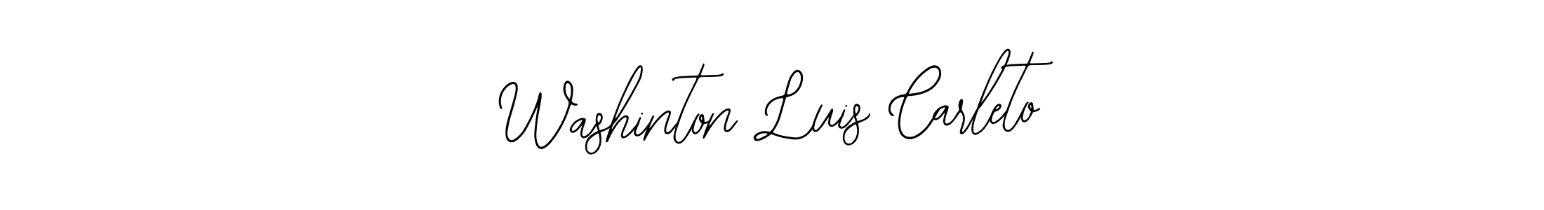 Design your own signature with our free online signature maker. With this signature software, you can create a handwritten (Bearetta-2O07w) signature for name Washinton Luis Carleto. Washinton Luis Carleto signature style 12 images and pictures png