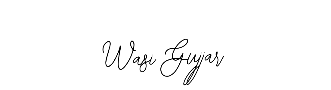 Also we have Wasi Gujjar name is the best signature style. Create professional handwritten signature collection using Bearetta-2O07w autograph style. Wasi Gujjar signature style 12 images and pictures png