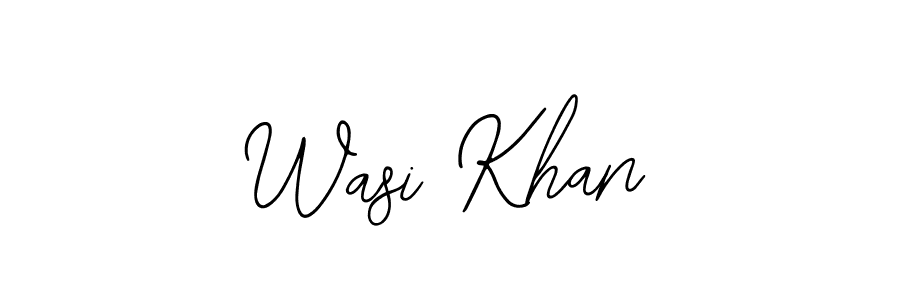 Also we have Wasi Khan name is the best signature style. Create professional handwritten signature collection using Bearetta-2O07w autograph style. Wasi Khan signature style 12 images and pictures png