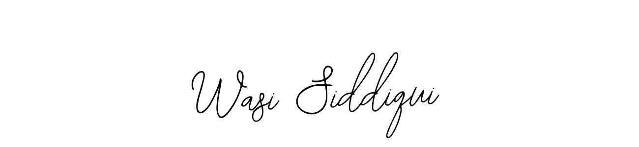 You should practise on your own different ways (Bearetta-2O07w) to write your name (Wasi Siddiqui) in signature. don't let someone else do it for you. Wasi Siddiqui signature style 12 images and pictures png