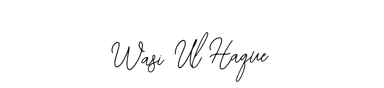 Create a beautiful signature design for name Wasi Ul Haque. With this signature (Bearetta-2O07w) fonts, you can make a handwritten signature for free. Wasi Ul Haque signature style 12 images and pictures png