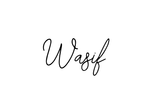 How to make Wasif name signature. Use Bearetta-2O07w style for creating short signs online. This is the latest handwritten sign. Wasif signature style 12 images and pictures png