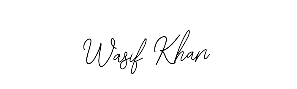 Make a beautiful signature design for name Wasif Khan. With this signature (Bearetta-2O07w) style, you can create a handwritten signature for free. Wasif Khan signature style 12 images and pictures png