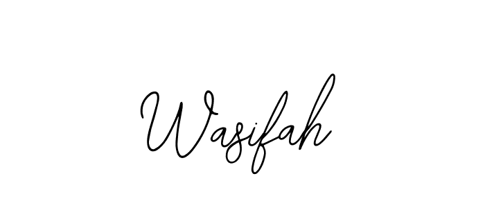 Create a beautiful signature design for name Wasifah. With this signature (Bearetta-2O07w) fonts, you can make a handwritten signature for free. Wasifah signature style 12 images and pictures png