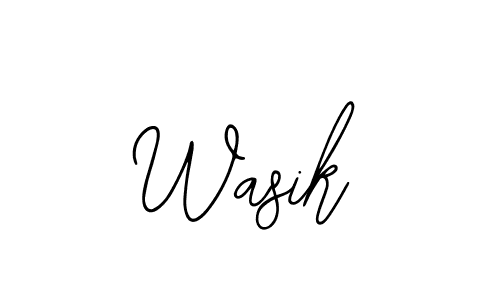 You should practise on your own different ways (Bearetta-2O07w) to write your name (Wasik) in signature. don't let someone else do it for you. Wasik signature style 12 images and pictures png