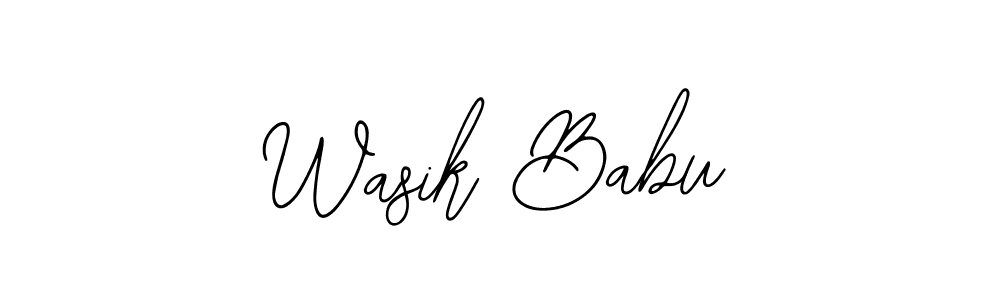 Design your own signature with our free online signature maker. With this signature software, you can create a handwritten (Bearetta-2O07w) signature for name Wasik Babu. Wasik Babu signature style 12 images and pictures png