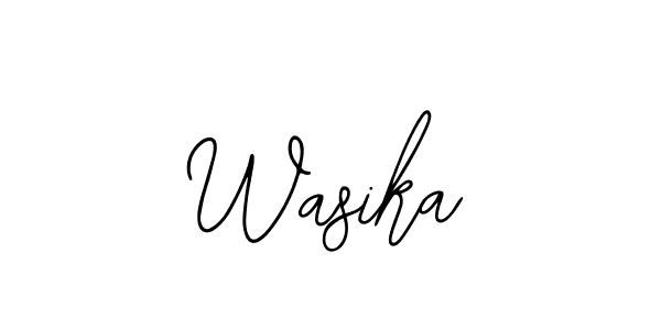 Create a beautiful signature design for name Wasika. With this signature (Bearetta-2O07w) fonts, you can make a handwritten signature for free. Wasika signature style 12 images and pictures png