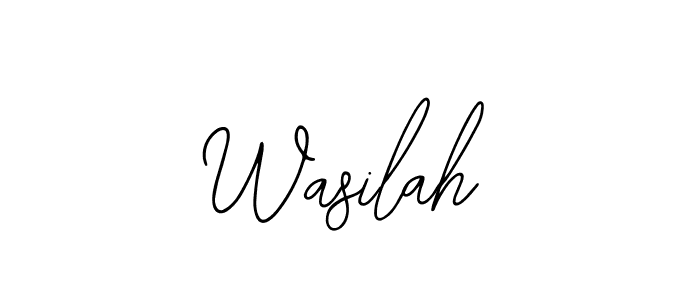 Make a beautiful signature design for name Wasilah. Use this online signature maker to create a handwritten signature for free. Wasilah signature style 12 images and pictures png