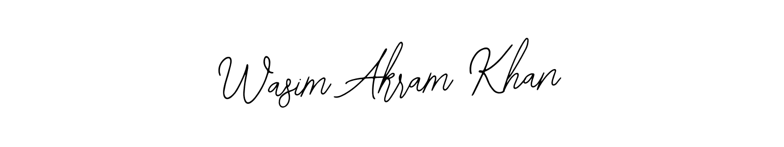 Make a beautiful signature design for name Wasim Akram Khan. Use this online signature maker to create a handwritten signature for free. Wasim Akram Khan signature style 12 images and pictures png