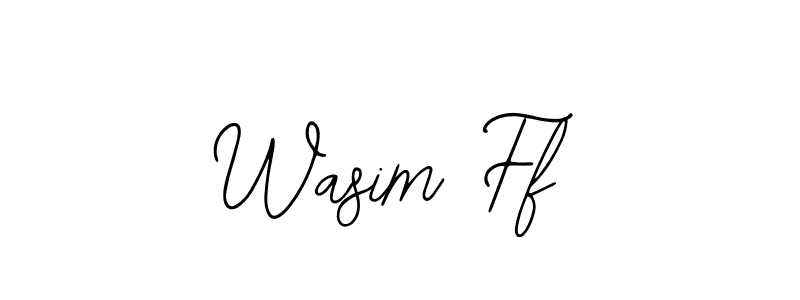 Make a beautiful signature design for name Wasim Ff. With this signature (Bearetta-2O07w) style, you can create a handwritten signature for free. Wasim Ff signature style 12 images and pictures png