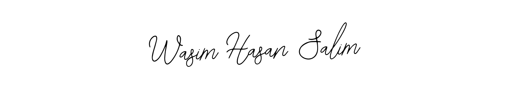 Also You can easily find your signature by using the search form. We will create Wasim Hasan Salim name handwritten signature images for you free of cost using Bearetta-2O07w sign style. Wasim Hasan Salim signature style 12 images and pictures png