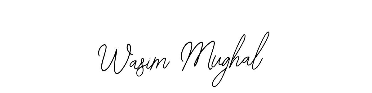 Similarly Bearetta-2O07w is the best handwritten signature design. Signature creator online .You can use it as an online autograph creator for name Wasim Mughal. Wasim Mughal signature style 12 images and pictures png