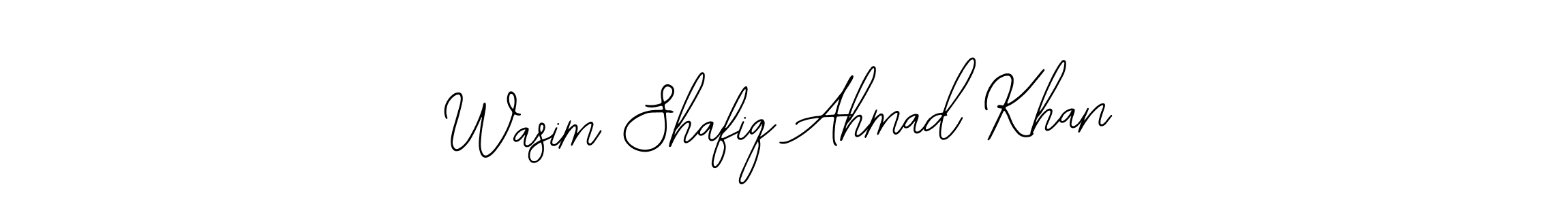 Use a signature maker to create a handwritten signature online. With this signature software, you can design (Bearetta-2O07w) your own signature for name Wasim Shafiq Ahmad Khan. Wasim Shafiq Ahmad Khan signature style 12 images and pictures png