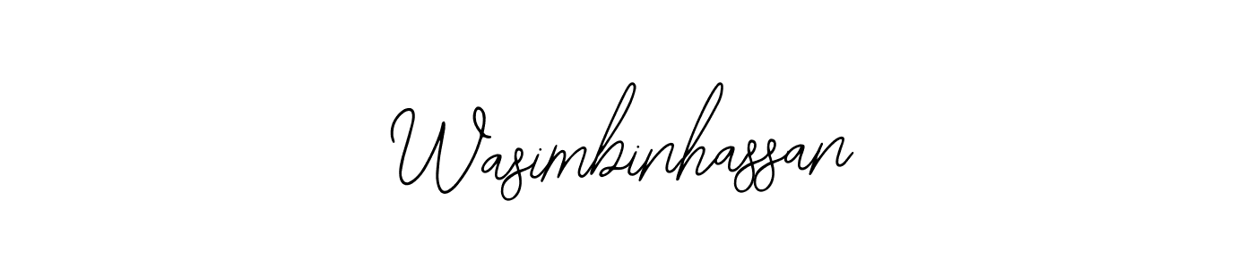 This is the best signature style for the Wasimbinhassan name. Also you like these signature font (Bearetta-2O07w). Mix name signature. Wasimbinhassan signature style 12 images and pictures png