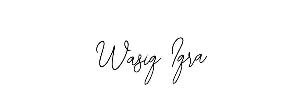 Similarly Bearetta-2O07w is the best handwritten signature design. Signature creator online .You can use it as an online autograph creator for name Wasiq Iqra. Wasiq Iqra signature style 12 images and pictures png