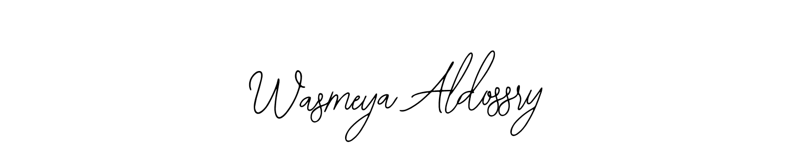 It looks lik you need a new signature style for name Wasmeya Aldossry. Design unique handwritten (Bearetta-2O07w) signature with our free signature maker in just a few clicks. Wasmeya Aldossry signature style 12 images and pictures png