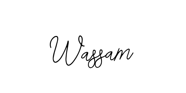 How to make Wassam name signature. Use Bearetta-2O07w style for creating short signs online. This is the latest handwritten sign. Wassam signature style 12 images and pictures png