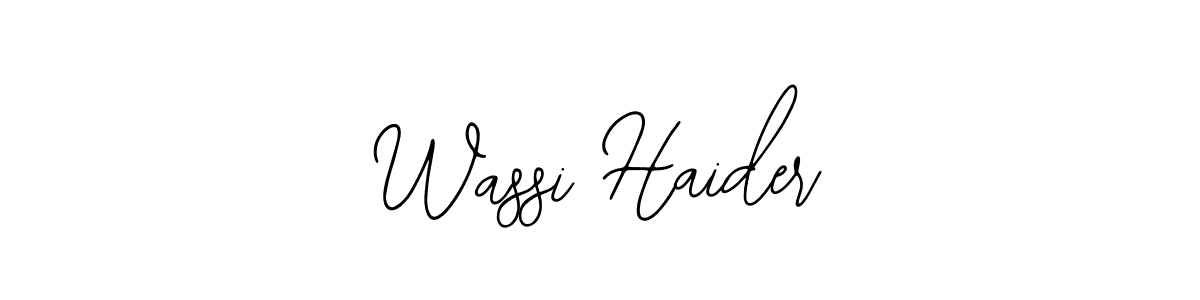 Design your own signature with our free online signature maker. With this signature software, you can create a handwritten (Bearetta-2O07w) signature for name Wassi Haider. Wassi Haider signature style 12 images and pictures png