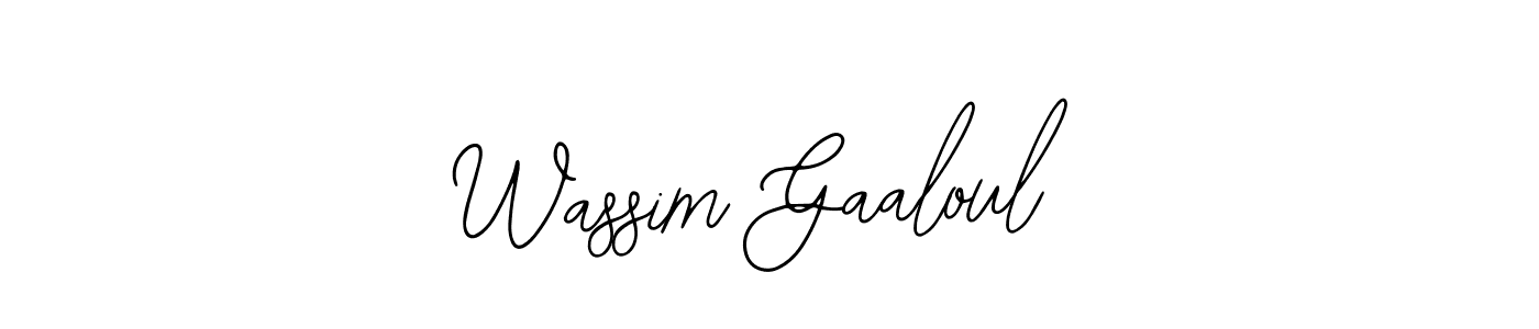 if you are searching for the best signature style for your name Wassim Gaaloul. so please give up your signature search. here we have designed multiple signature styles  using Bearetta-2O07w. Wassim Gaaloul signature style 12 images and pictures png