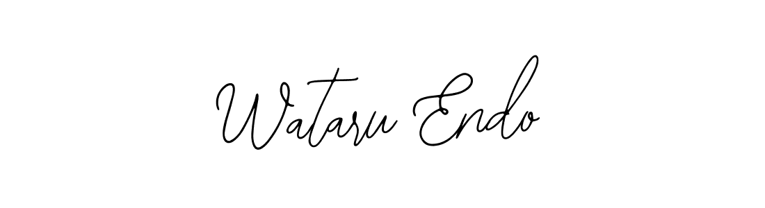 Design your own signature with our free online signature maker. With this signature software, you can create a handwritten (Bearetta-2O07w) signature for name Wataru Endo. Wataru Endo signature style 12 images and pictures png