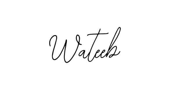 Make a beautiful signature design for name Wateeb. Use this online signature maker to create a handwritten signature for free. Wateeb signature style 12 images and pictures png