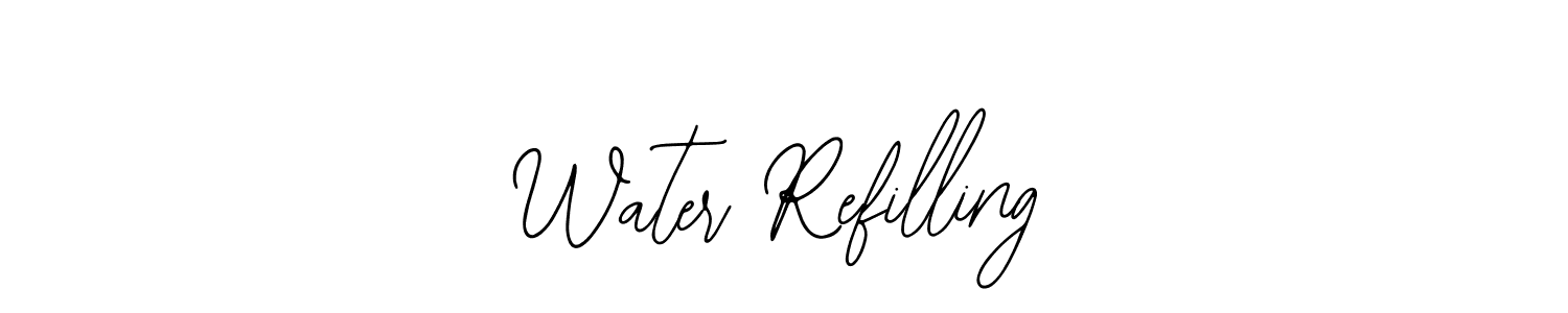 Create a beautiful signature design for name Water Refilling. With this signature (Bearetta-2O07w) fonts, you can make a handwritten signature for free. Water Refilling signature style 12 images and pictures png