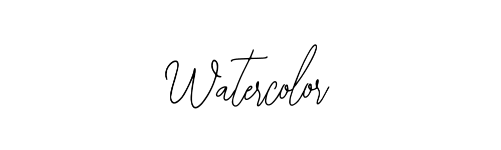 How to make Watercolor signature? Bearetta-2O07w is a professional autograph style. Create handwritten signature for Watercolor name. Watercolor signature style 12 images and pictures png