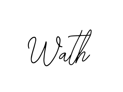 Make a beautiful signature design for name Wath. Use this online signature maker to create a handwritten signature for free. Wath signature style 12 images and pictures png