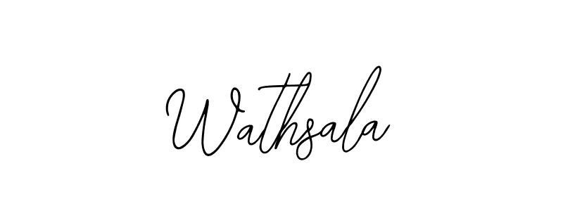 Use a signature maker to create a handwritten signature online. With this signature software, you can design (Bearetta-2O07w) your own signature for name Wathsala. Wathsala signature style 12 images and pictures png