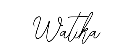 Explore multiple handwriting variations for Watika including this stunning Bearetta-2O07w design. Free to use across all platforms. Watika signature style 12 images and pictures png