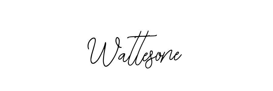 Wattesone stylish signature style. Best Handwritten Sign (Bearetta-2O07w) for my name. Handwritten Signature Collection Ideas for my name Wattesone. Wattesone signature style 12 images and pictures png