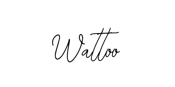 Make a beautiful signature design for name Wattoo. Use this online signature maker to create a handwritten signature for free. Wattoo signature style 12 images and pictures png