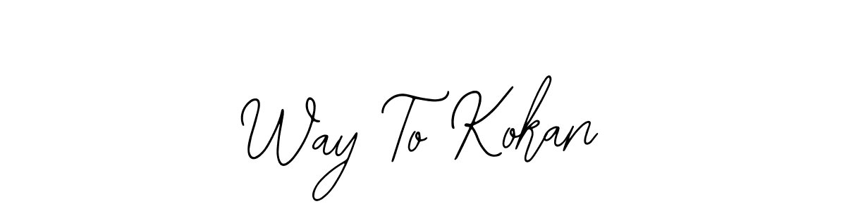 Also we have Way To Kokan name is the best signature style. Create professional handwritten signature collection using Bearetta-2O07w autograph style. Way To Kokan signature style 12 images and pictures png
