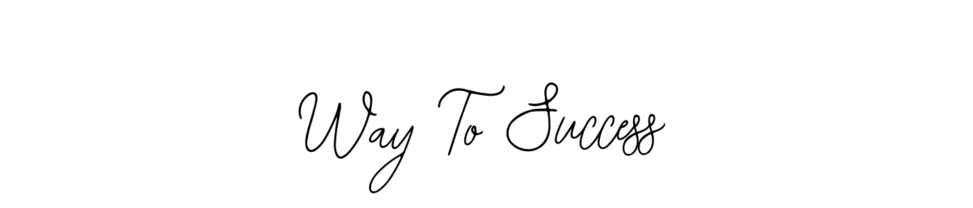 It looks lik you need a new signature style for name Way To Success. Design unique handwritten (Bearetta-2O07w) signature with our free signature maker in just a few clicks. Way To Success signature style 12 images and pictures png