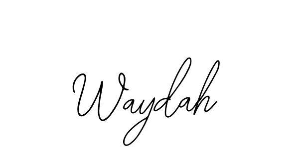 Make a beautiful signature design for name Waydah. Use this online signature maker to create a handwritten signature for free. Waydah signature style 12 images and pictures png