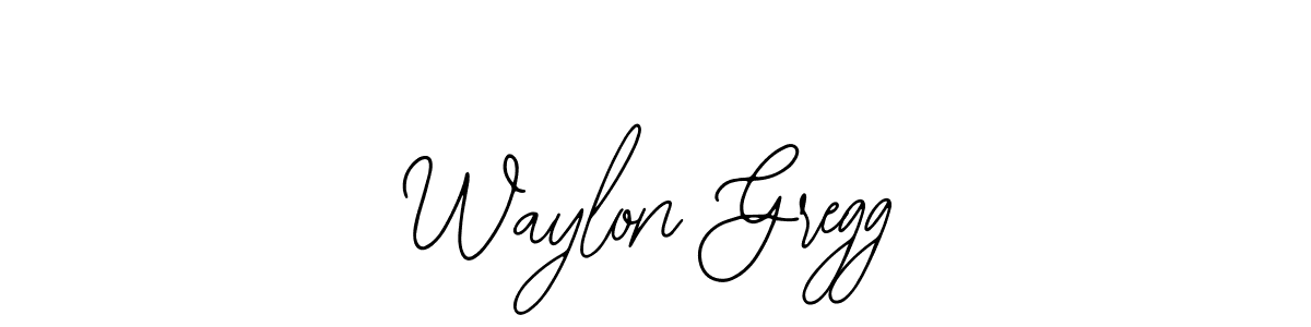 It looks lik you need a new signature style for name Waylon Gregg. Design unique handwritten (Bearetta-2O07w) signature with our free signature maker in just a few clicks. Waylon Gregg signature style 12 images and pictures png