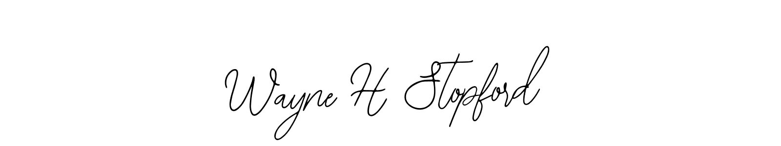 Create a beautiful signature design for name Wayne H Stopford. With this signature (Bearetta-2O07w) fonts, you can make a handwritten signature for free. Wayne H Stopford signature style 12 images and pictures png