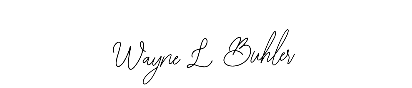 Make a beautiful signature design for name Wayne L Buhler. Use this online signature maker to create a handwritten signature for free. Wayne L Buhler signature style 12 images and pictures png