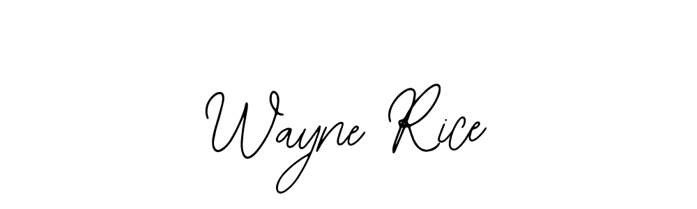 It looks lik you need a new signature style for name Wayne Rice. Design unique handwritten (Bearetta-2O07w) signature with our free signature maker in just a few clicks. Wayne Rice signature style 12 images and pictures png