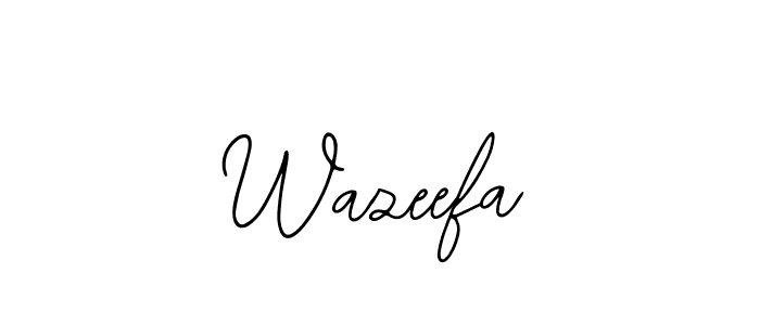 Make a beautiful signature design for name Wazeefa. Use this online signature maker to create a handwritten signature for free. Wazeefa signature style 12 images and pictures png