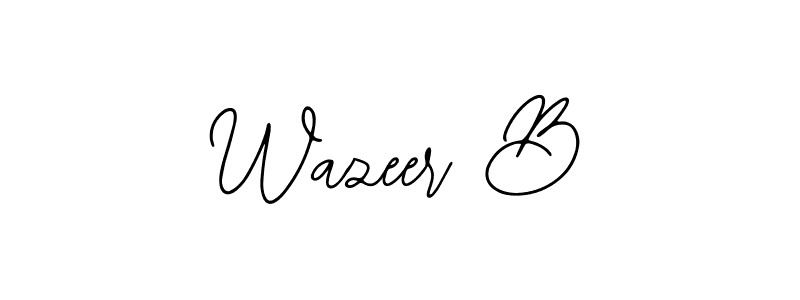 Wazeer B stylish signature style. Best Handwritten Sign (Bearetta-2O07w) for my name. Handwritten Signature Collection Ideas for my name Wazeer B. Wazeer B signature style 12 images and pictures png