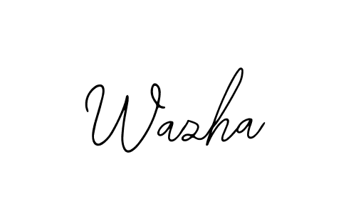 Make a short Wazha signature style. Manage your documents anywhere anytime using Bearetta-2O07w. Create and add eSignatures, submit forms, share and send files easily. Wazha signature style 12 images and pictures png