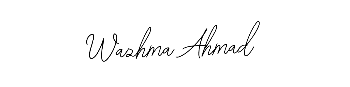 Also we have Wazhma Ahmad name is the best signature style. Create professional handwritten signature collection using Bearetta-2O07w autograph style. Wazhma Ahmad signature style 12 images and pictures png